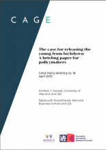 The case for releasing the young from lockdown: A briefing paper for policymakers
